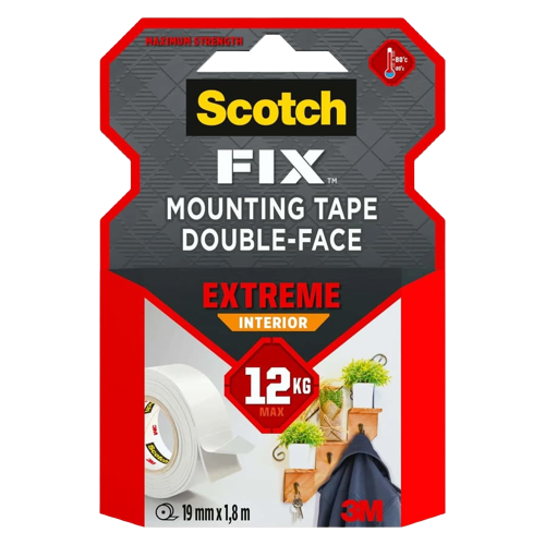 Scotch Fix Double-Face Extreme Interior Mounting Tape (19 mm x 1.8 m)